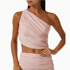 NWT Norma Kamali Diana Top in Slinky Satin